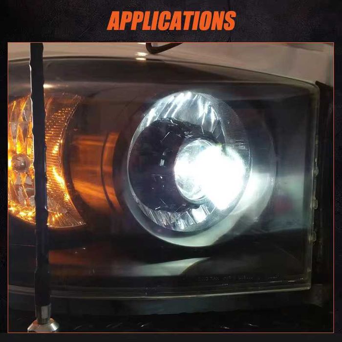 Set 2 Lupe BILED Bi LED 2.5 Inch Faza Scurta Lunga 100W/set, 20.000LM