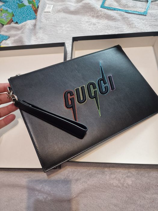 Pouch Gucci Blade Large - autentic - piele