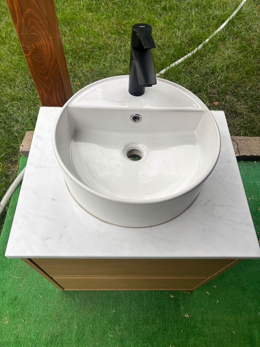 Mobilier de baie - Lavoar Ikea ANGSJON & Baterie Grohe