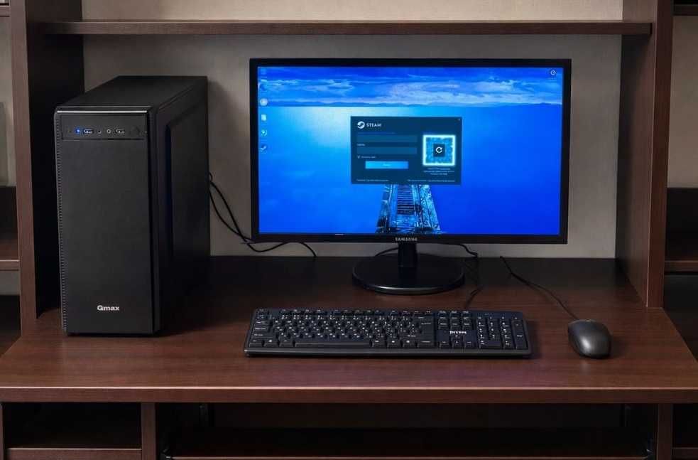 Компьютер игровой с монитором Для онлайн игр Fortnite Pubg Gta5 CS GO