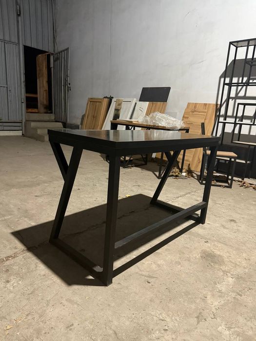 Компьютерный стол «BlackLine» 120×60×75 — металл, МДФ