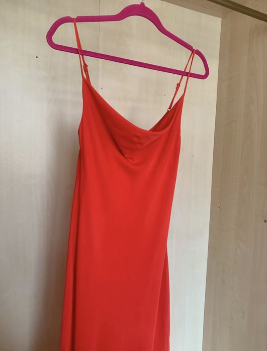 ZARA дълга червена рокля Xs размер