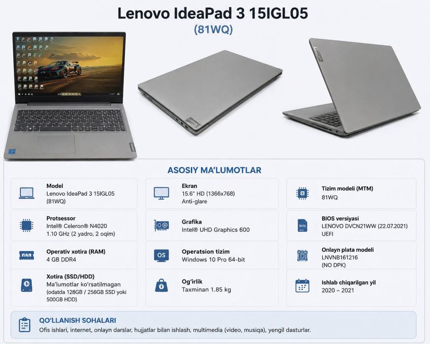 Lenovo Ideapad 3