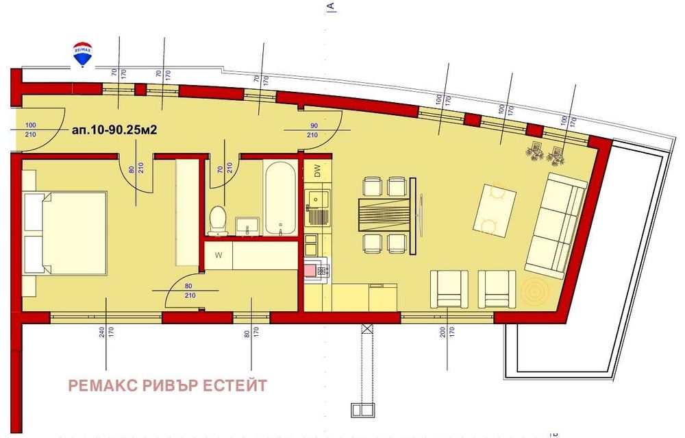Двустаен апартамент НОВО строителство център гр. Русе