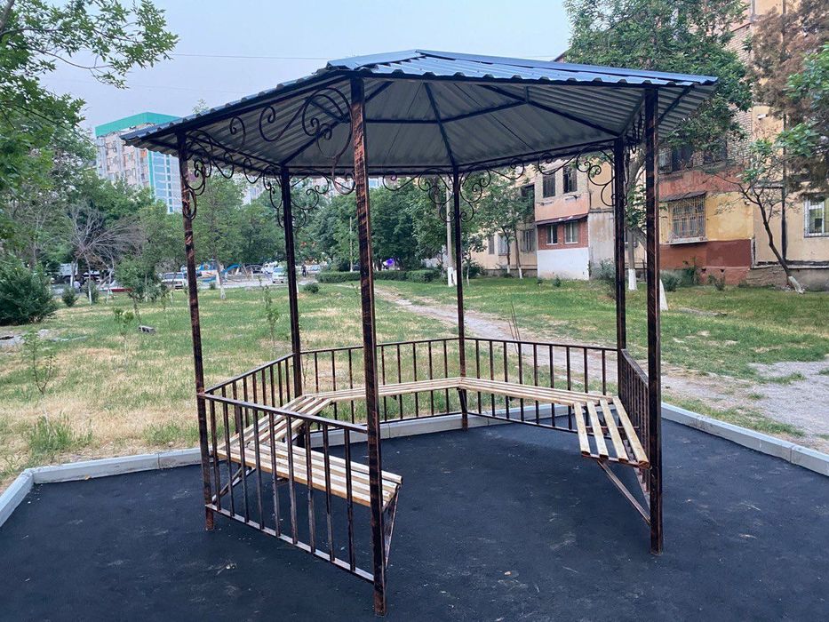 Беседка беседки навес Все из металла naves besedka reshotka ograjdeni