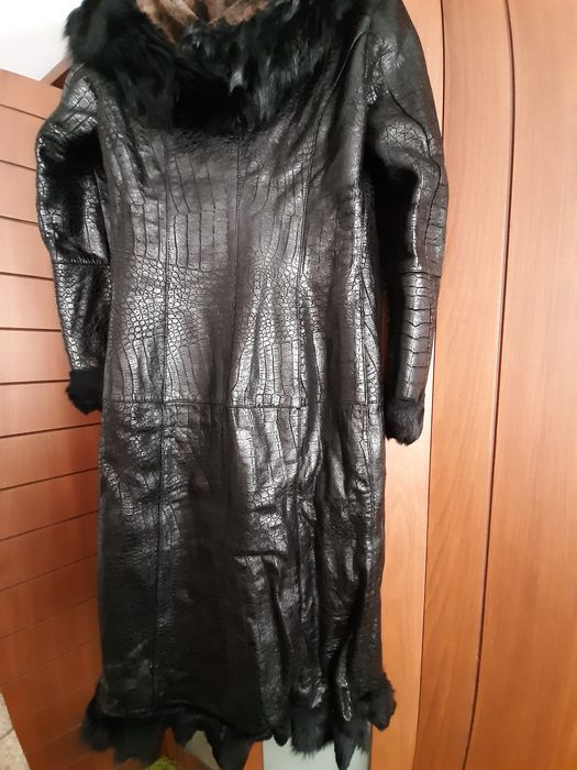 Дубленка  кожанная