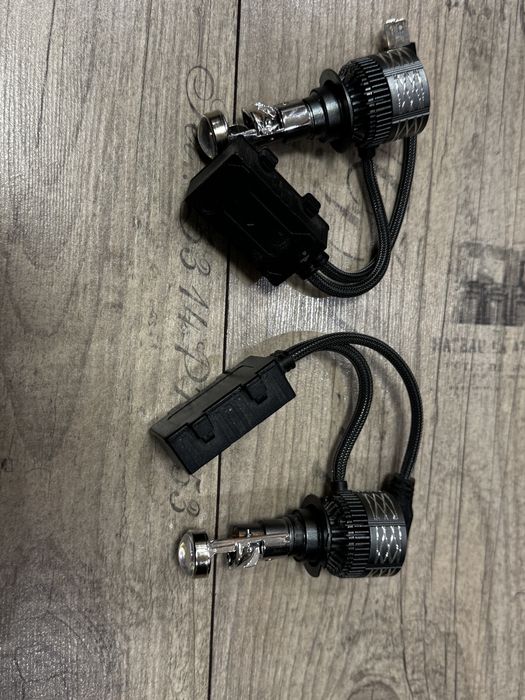 Лед крушки с лупа H7