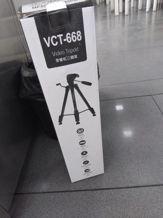 Yunteng VCT-668 Professional Video Tripod (Yangi)