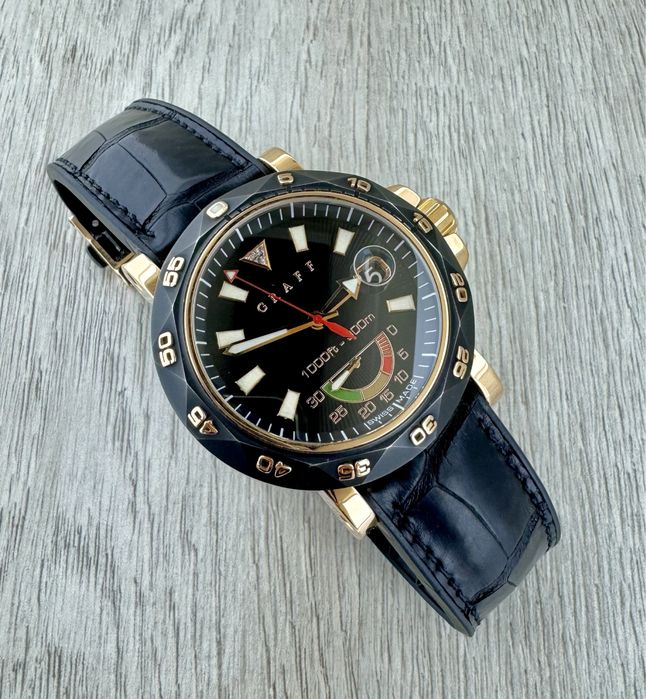 Золотые Швейцарские часы Graff оригинал