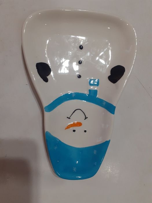 тарелка новогодняя