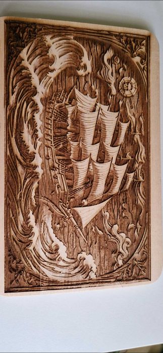 Лазерно гравирани дъски за рязане с 3D ефект.