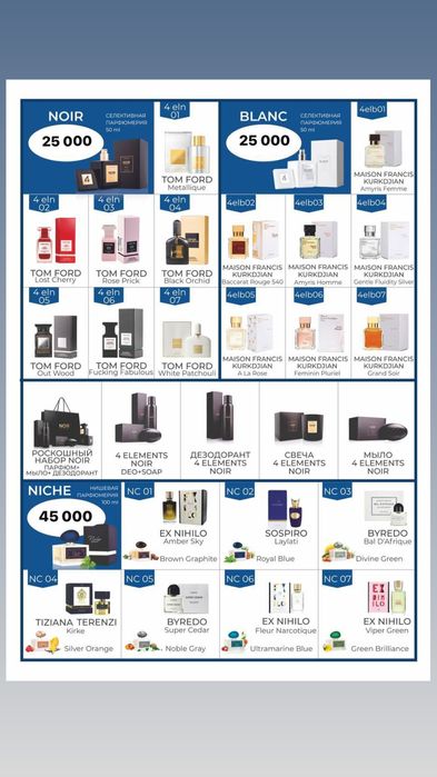 Духи от компании essens