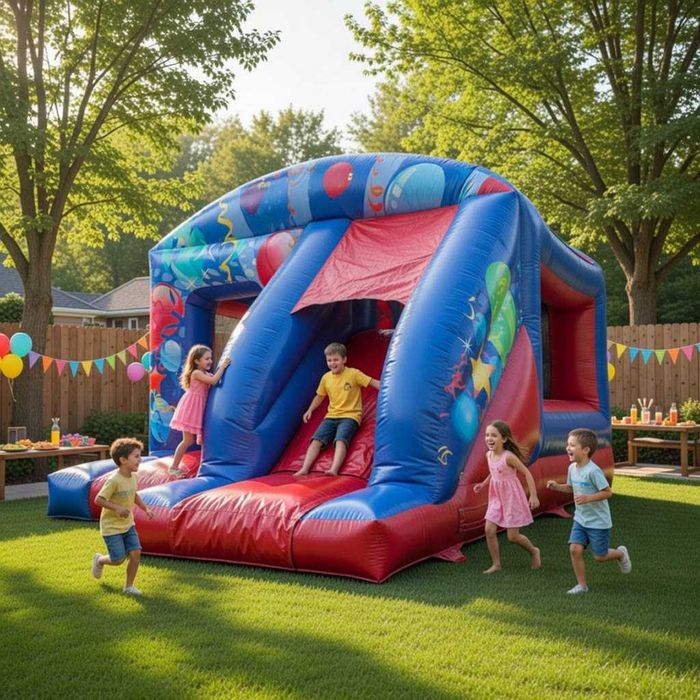 Topopan gonflabil copii, casute, trambuline si tobogane gonflabile