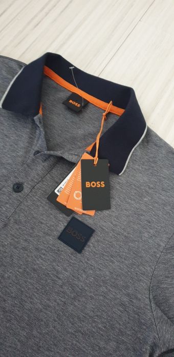 Hugo Boss PeOxford Pique Cotton Mens Size M НОВО! ОРИГИНАЛНА Тениска!