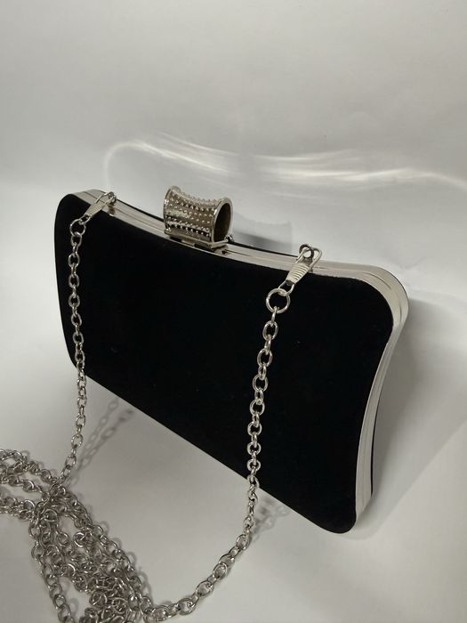 Plic elegant negru catifea