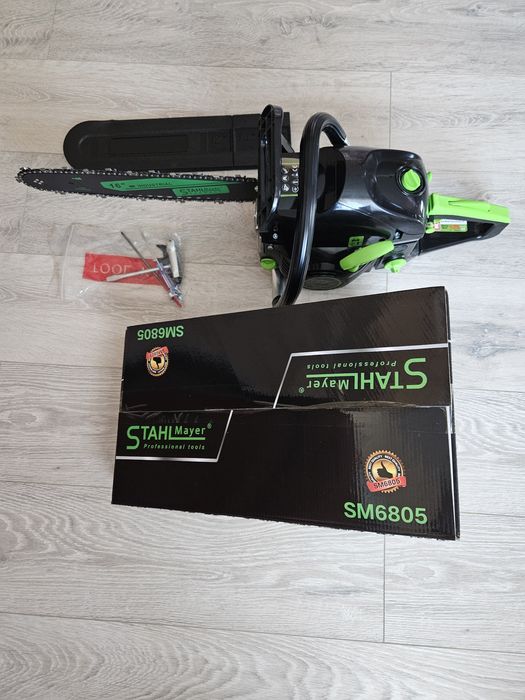 Немска бензинова резачка Stahlmayer 68 куб, шина 40 см, 4,5 kW