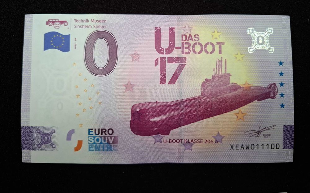 Сувенирна банкнота 0 €