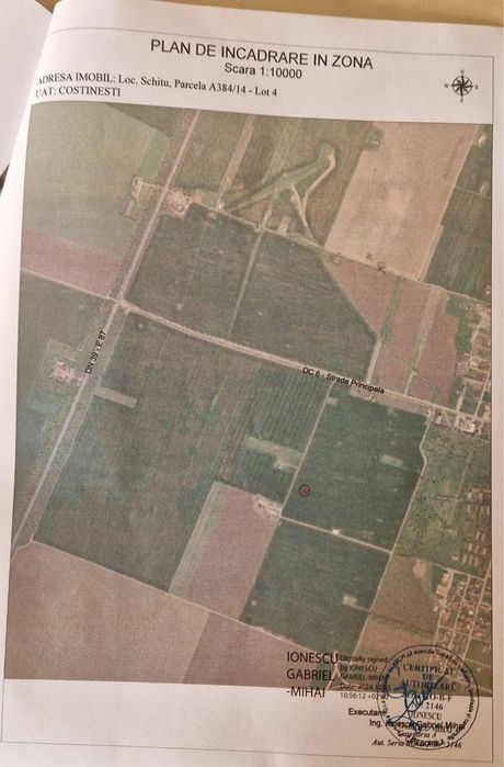 Vand 3 loturi de teren intravilan 407mp Costinesti, Schitu
