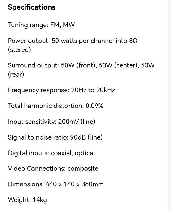 Amplificator / Receiver Marantz SR590