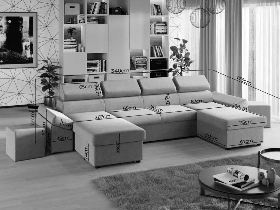 Coltar U Extensibil Jamaica gri inchis - Transport Gratuit