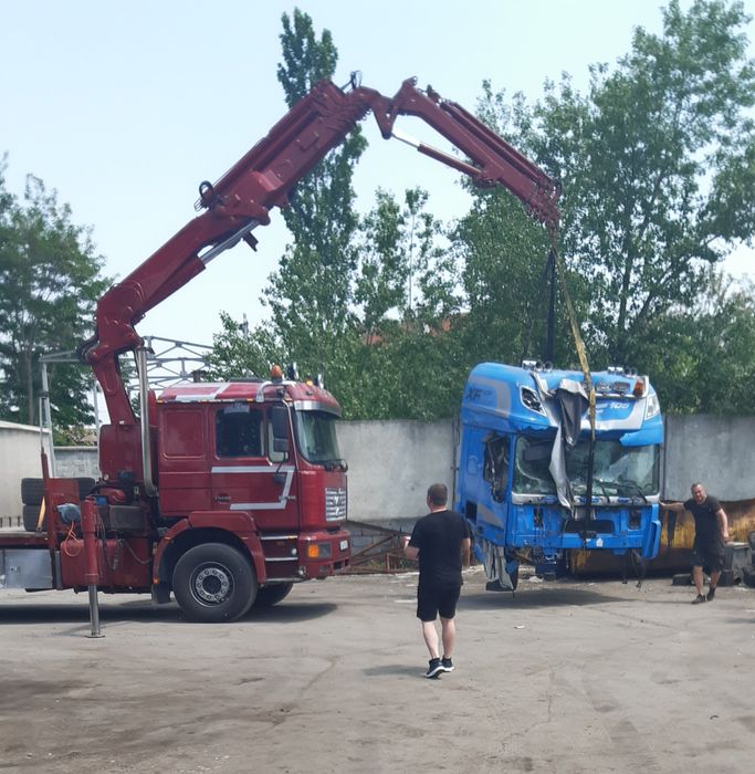 Камион с кран 21 м. Пазарджик. Транспортни услуги.Автокран