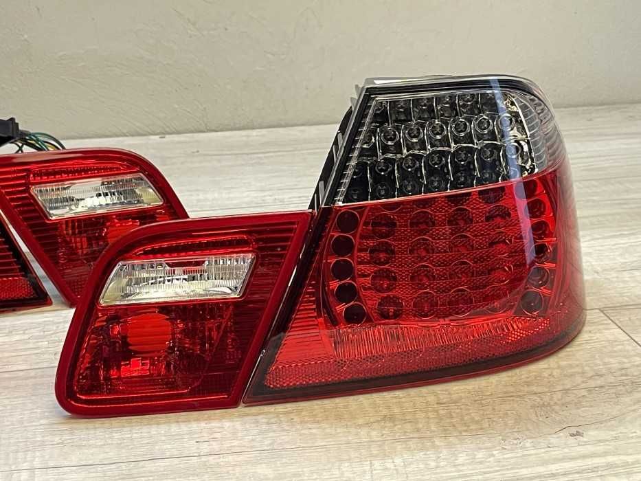 Stopuri triple BMW E46 coupe NFL LED rosu clar NOU