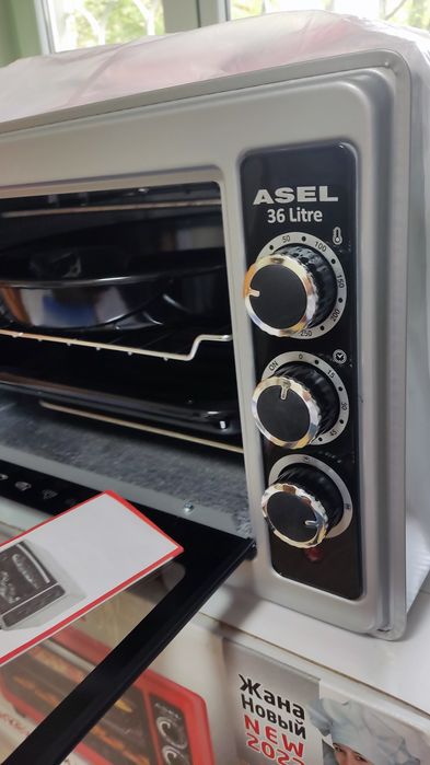 Электропечь настольная 36 литров серебро