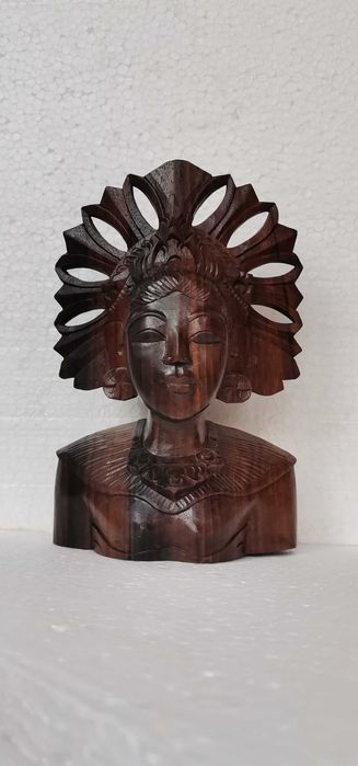 statueta unicat sculptura lemn abanos arta veche,antichitati,figurine