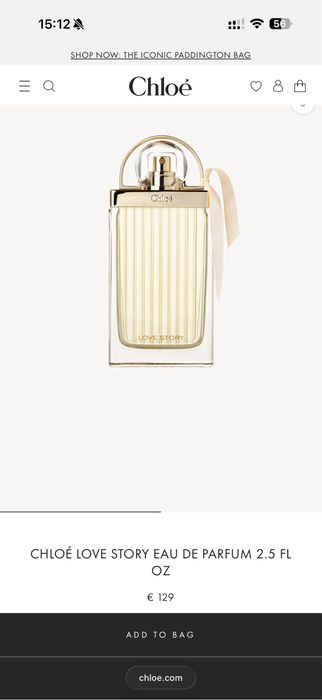 Парфюм Chloe Love Story 75ml