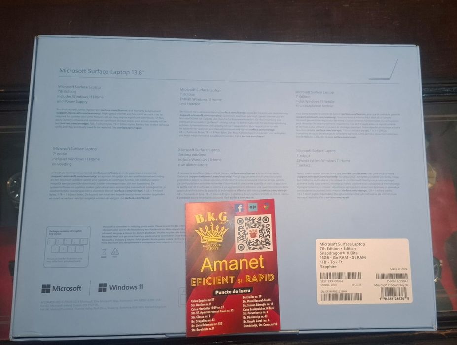 Microsoft Surface 7 sigilat Amanet BKG