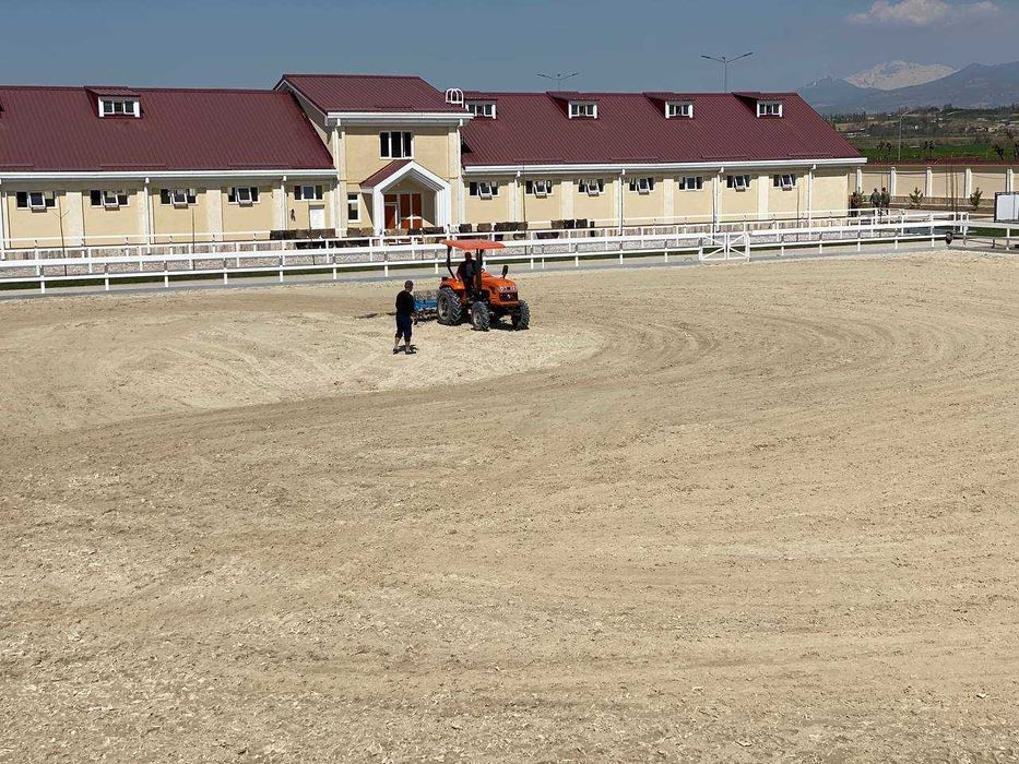 Otxonalar uchun maydalangan geotekstil/Рубленый геотекстиль
