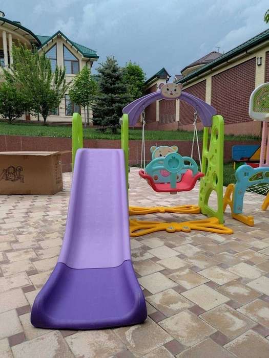 Детская горка качели игровая площадка 3в1 | Новое в коробке!