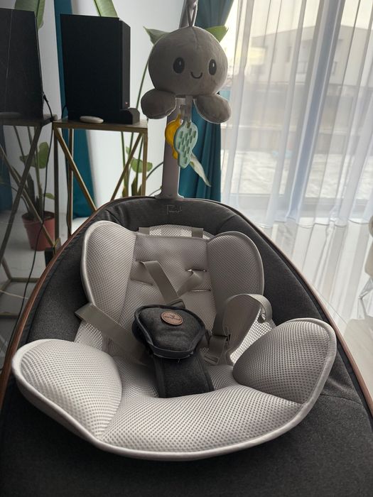 Бебешка електрическа люлка Cangaroo Triumph, сива