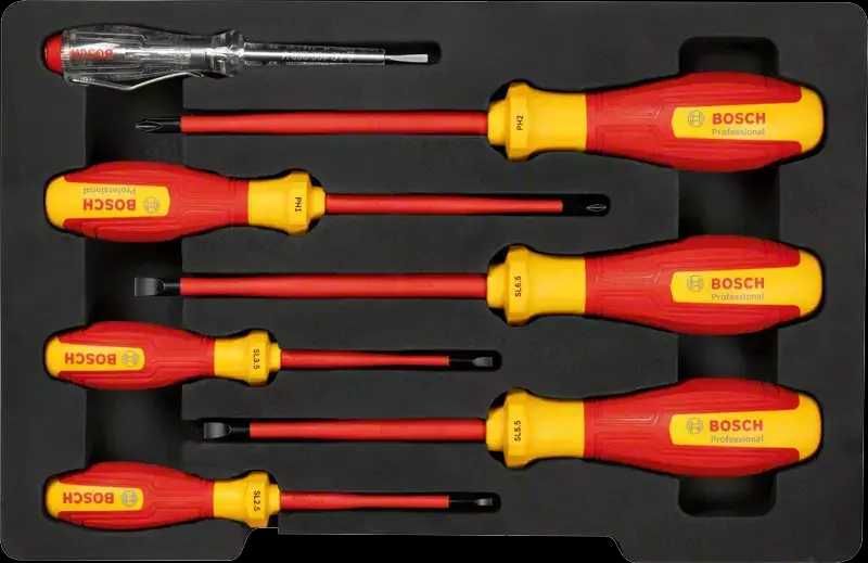 ПРОМОЦИЯ!Комплект отвертки изолирани SL/PH VDE 7 части Bosch