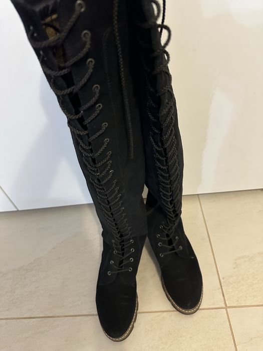 Cizme lungi din piele