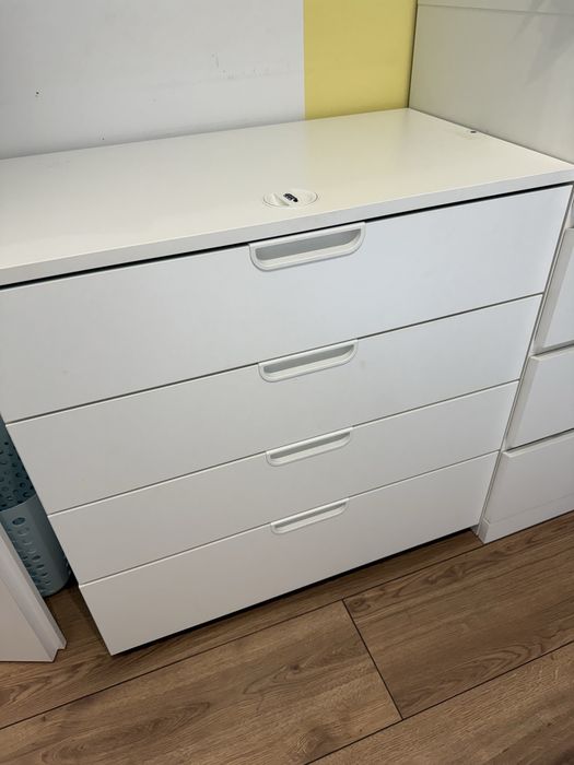 IKEA Метален скрин и контейнер на колелца със заключване GALANT
