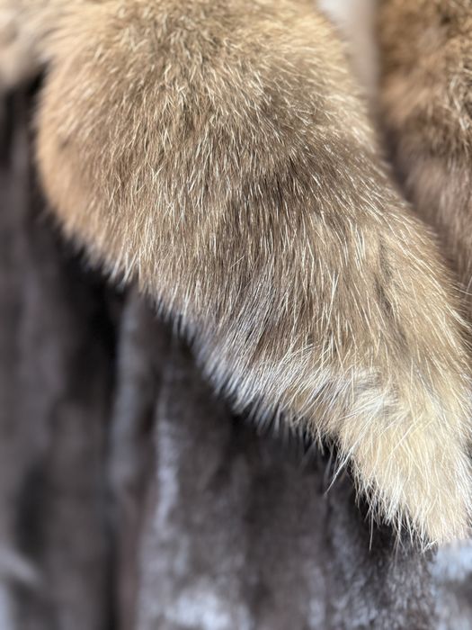 Норковая шуба с Соболем  blackglama