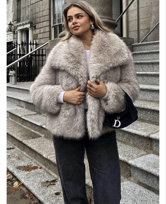 серый(серебристый)шуба