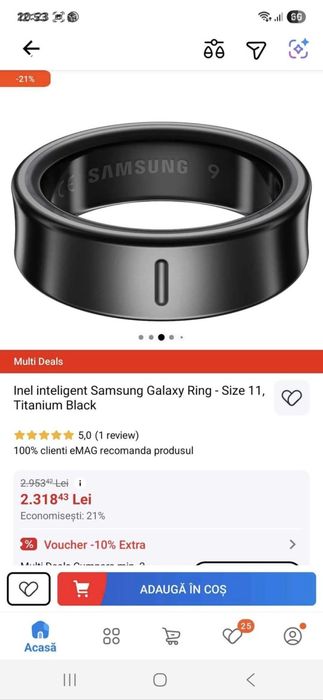 Inel Samsung Galaxy Ring nou