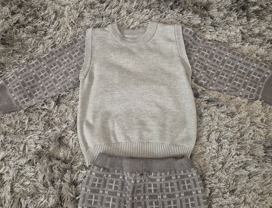 Set tricotat copilasi, , 1 an jumate -2