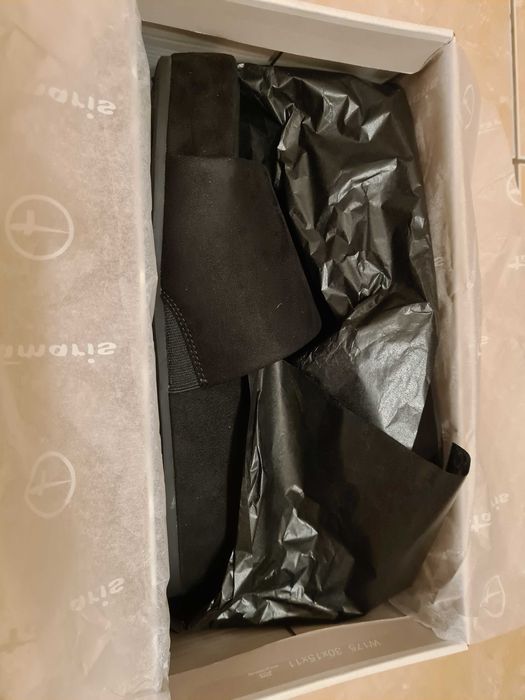 Намалени! Нови Tamaris чехли ест. кожа 39н с кутия