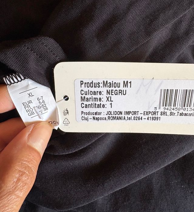 Maieu Jolidon bumbac 100% XL