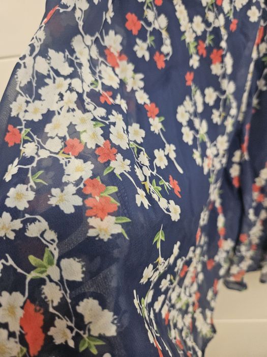 Rochie voal bleumarin