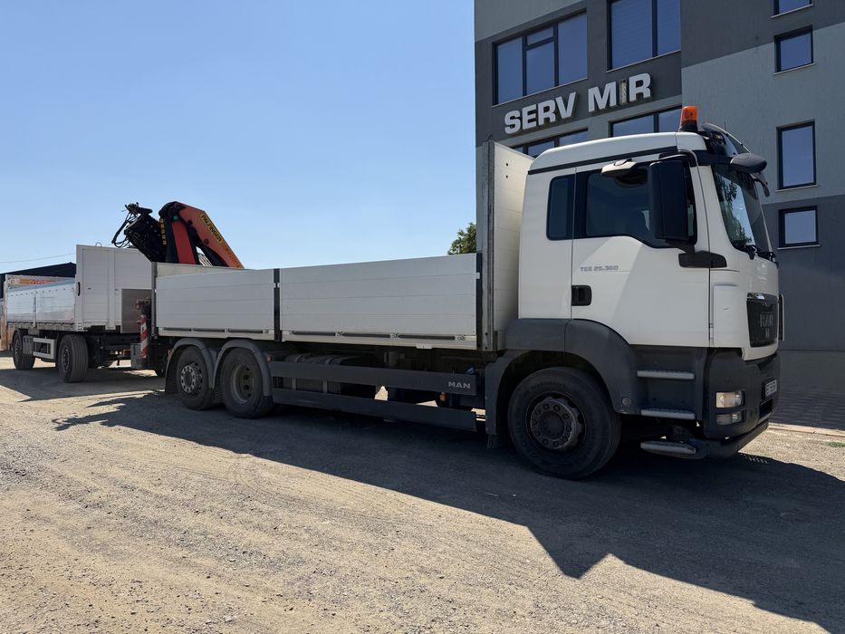 MAN TGS 26.360 6x2 cu macara PALFINGER PK22002