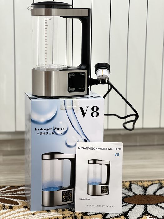Aparat apă hidrogenată V8, 2 litri, generator hidrogen, nou
