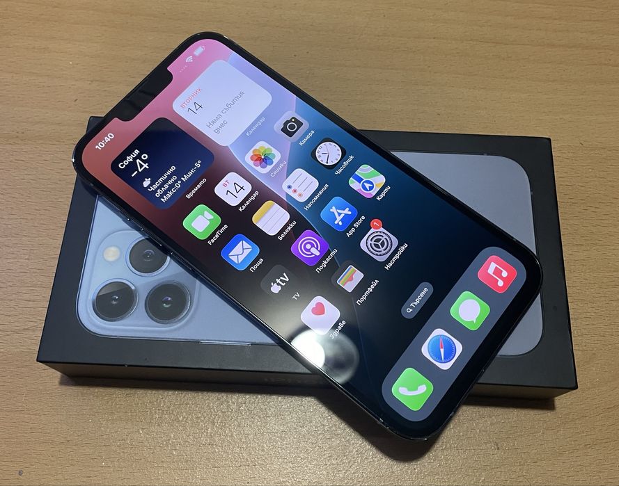 КАТО НОВ! Apple iPhone 13 Pro Max - 128 GB - Sierra Blue - Перфектен!