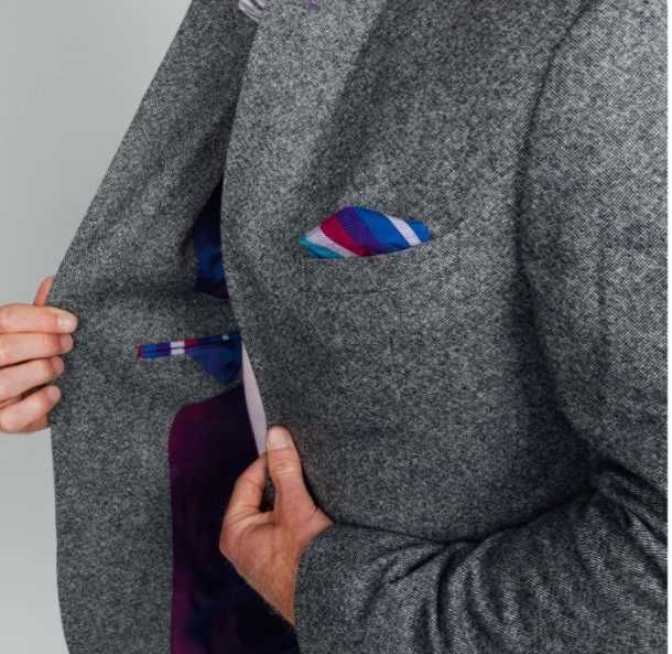 Sacou blazer casual 42 XL premium DIGEL lana moale de lux Marzotto gri