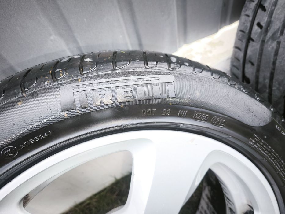 Set jante aliaj BMW 17 e60 e61 e90 cu anvelope pe vara 225 50 17