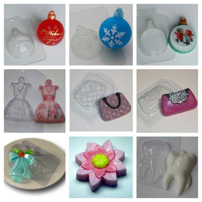 Пластиковые формочки для мыло