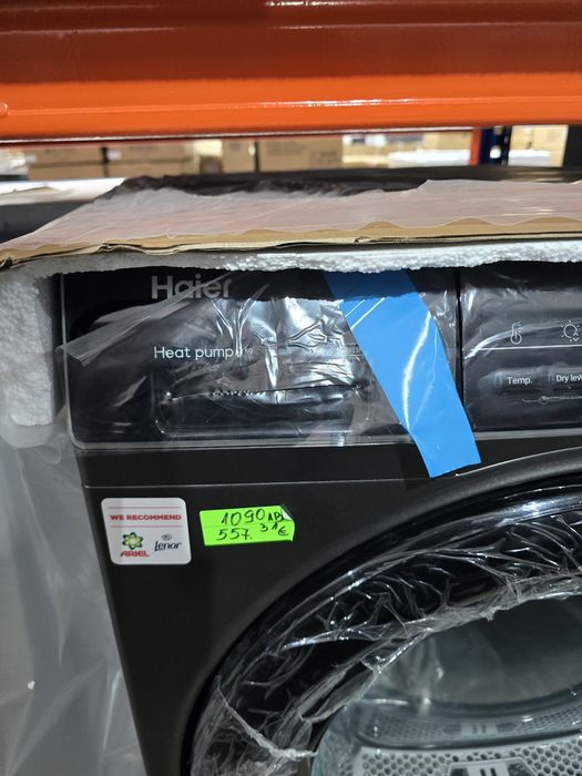А+++Нова инверторна сушилня с термопомпа HAIER 9 кг антрацит